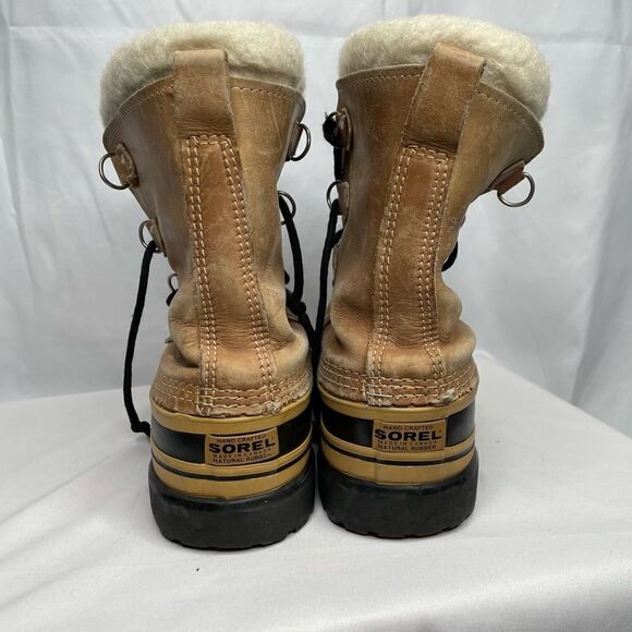 Sorel Caribou Leather Kaufman Rubber Snow Boot - Men’s 9 - Picture 5 of 11